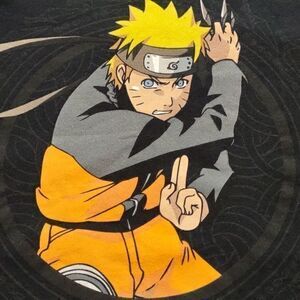 Shonen Jump Naruto Shippuden by Ripple‎ Junction Black Anime T Shirt Sz L